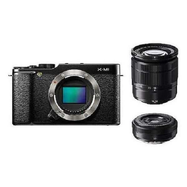 【中古】フジフィルム FUJIFILM ミラーレス一眼 X-M1 ダブルレンズキット F X-M1B/1650/27KITの通販は 138,900円