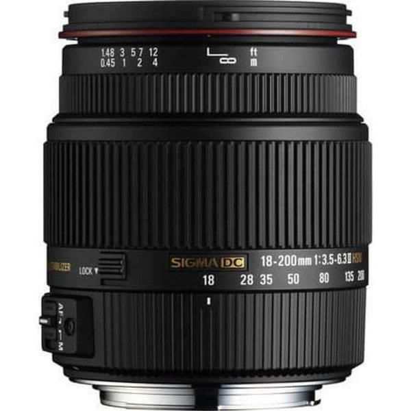 【中古】シグマ SIGMA 高倍率ズームレンズ 18-200mm F3.5-6.3IIDC OS HSM キヤノン用 APS-C専用