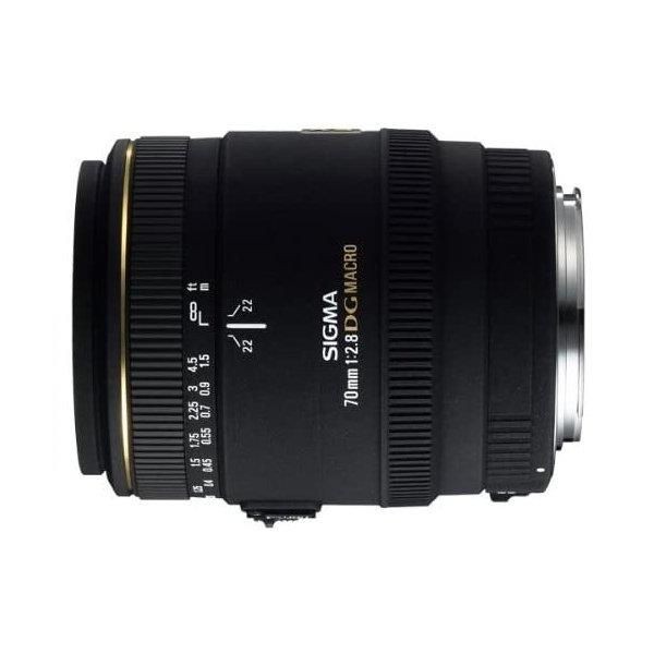 【中古】シグマ SIGMA 単焦点マクロレンズ MACRO 70mm F2.8 EX DG キヤノン用 フルサイズ対応