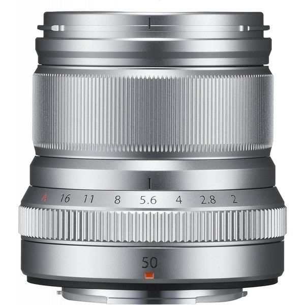 【中古】フジフィルム FUJIFILM 単焦点中望遠レンズ XF50mmF2 R WR S シルバー