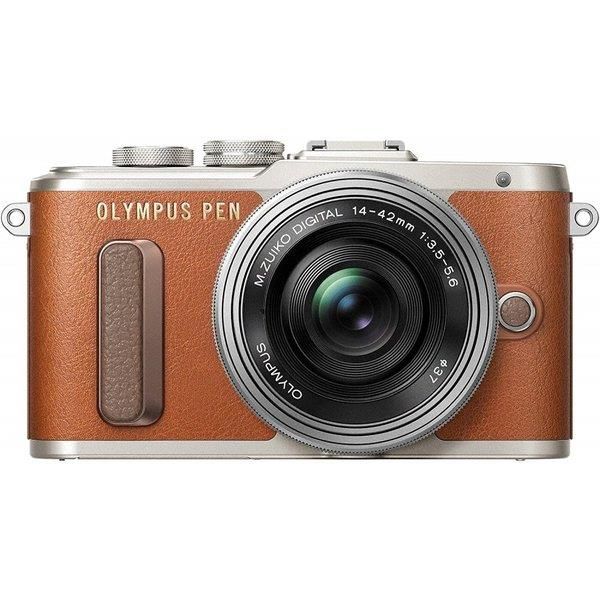 中古】オリンパス OLYMPUS E-PL8 レンズキット ブラウン