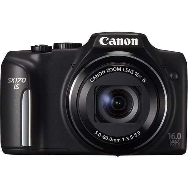 【中古】キヤノン Canon PowerShot SX170 IS 3インチ LCD 16メガピクセル コンパクトカメラ ブラック