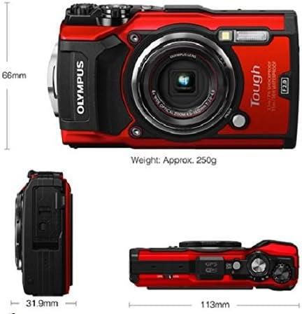 【中古】OLYMPUS デジタルカメラ Tough TG-5 レッド 1200万画素CMOS F2.0 15m 防水 100kgf耐荷重 GPS+電子コンパス&内蔵Wi-Fi TG-5 RED