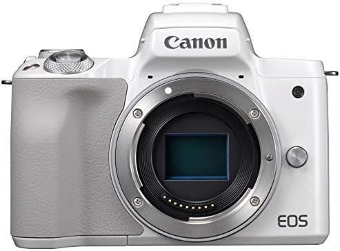 【中古】Canon ミラーレス一眼カメラ EOS Kiss M ボディー ホワイト EOSKISSMWH-BODY