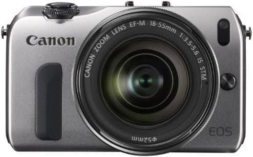 【中古】Canon ミラーレス一眼カメラ EOS M レンズキット EF-M18-55mm F3.5-5.6 IS STM付属 シルバー EOSMSL-18-55ISSTMLK