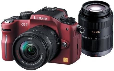 【中古】パナソニック デジタル一眼カメラ LUMIX (ルミックス) G1 Wレンズキット コンフォートレッド DMC-G1W-R