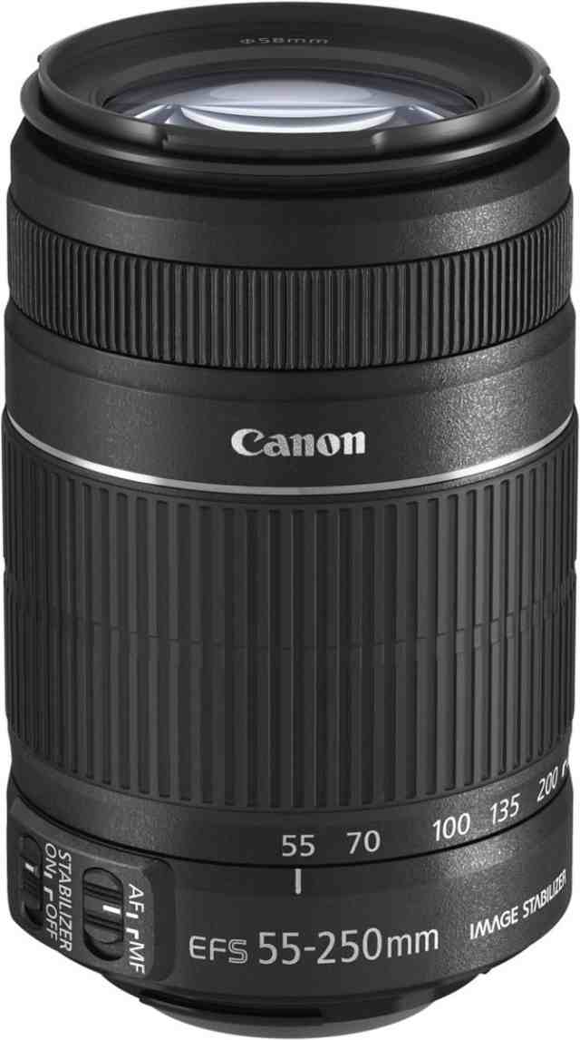 【中古】Canon キヤノン 望遠ズームレンズ EF-S55-250mm F4-5.6 IS II APS-C対応