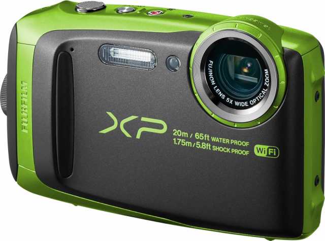 【中古】FUJIFILM デジタルカメラ XP120 ライム 防水 FX-XP120LM