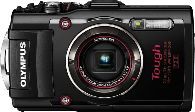 中古】OLYMPUS デジタルカメラ STYLUS TG-4 Tough ブラック 1600万画素 