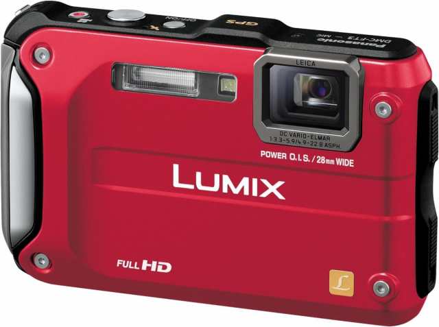 【中古】パナソニック デジタルカメラ LUMIX FT3 スパーキーレッド DMC-FT3-R