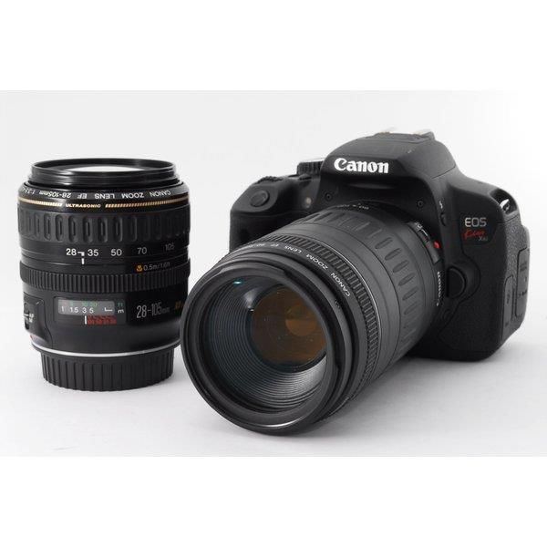 中古】キヤノン Canon EOS Kiss X6i 標準&望遠ダブルズームセット 美品  