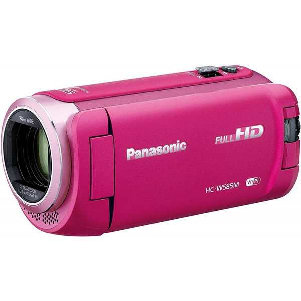 格安ネット通販 パナソニック Panasonic HDビデオカメラ W585M 64GB ワイプ撮り 高倍率90倍ズーム ピンク HC-W585M-P  WM GB ワイプ撮 倍率倍
