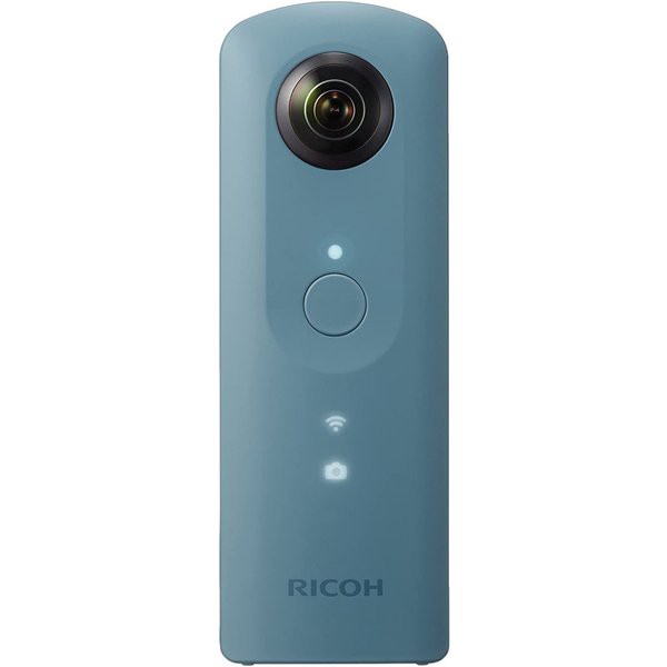 リコー RICOH 360度カメラ リコー RICOH THETA SC ブルー 全天球カメラ ...