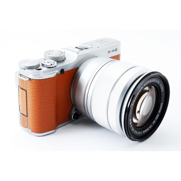 フジフィルム FUJIFILM X-A2 ブラウン レンズキット 美品 SDカード付