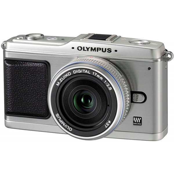 オリンパス OLYMPUS E-P1 パンケーキキット シルバー SDカード付き