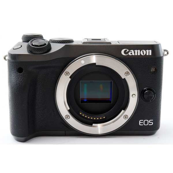 キヤノン Canon EOS M6 レンズキット ブラック 美品 SDカード付き付 ...