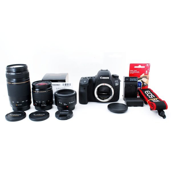キヤノン Canon EOS 6D Mark II 標準&超望遠＆単焦点トリプルレンズ