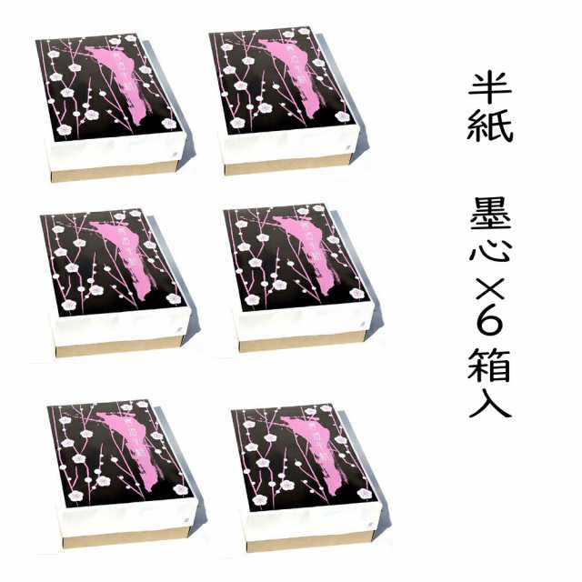 【ポイント20倍】 書道 半紙 墨心 1000枚×6箱セット 漢字用 機械漉き 白色 特厚口 | 書道用品 書道用紙 書道半紙 書道セット 習字 教室