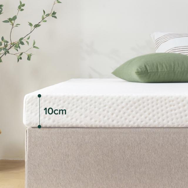 【10%OFF対象 + 7/3 全品ポイント10% + 最大30%OFF 7/3 〜 7/6 9:59】マットレストッパー セミダブル 低反発 10cm マットレストッパー 緑茶 炭 敷布団 ホワイト 体圧分散 5年保証 ZJ-GTFT-4SD ベッドマットレス