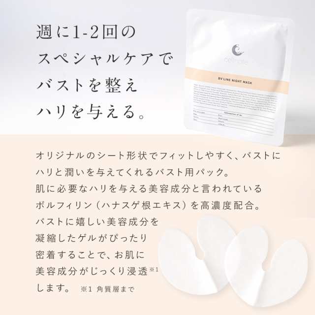 バスト用パック cellnote. BV LINE NIGHT MASK ボリュームライン