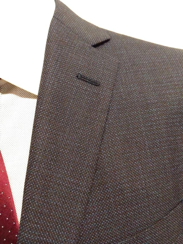 メンズ ビジネス クラシックスーツ 墨黒地に青のチェック柄 やや細身のシルエット 秋冬 Ａ体 AB体 紳士服 2つボタン ノータック 15560 15569 スキピオ