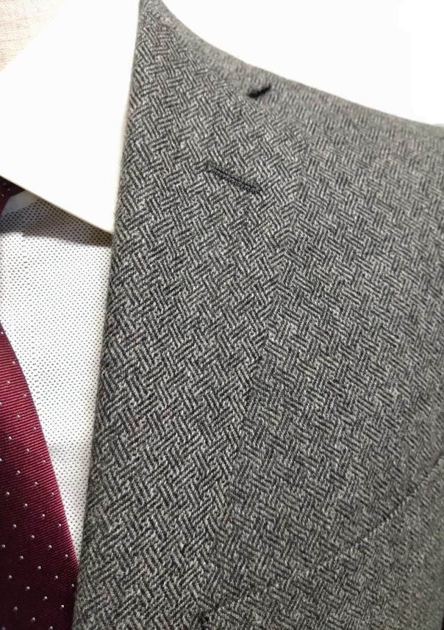 メンズジャケット秋冬 2つボタン ジャケット AB4 AB5 AB6 AB7 やや細身のシルエット スラックスは付いておりません 25505 AB体 ビジカジ_2
