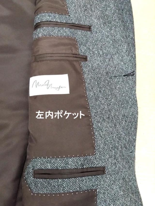 メンズジャケット秋冬 2つボタン ジャケット AB4 AB5 AB6 AB7 やや細身のシルエット スラックスは付いておりません 25505 AB体 ビジカジ_7