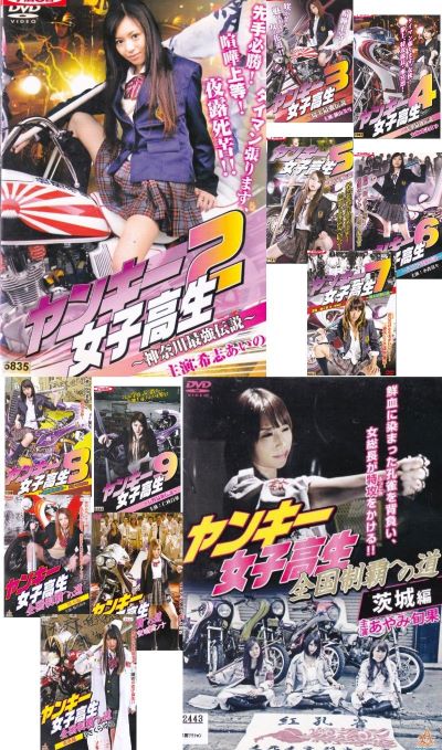 【未完】ヤンキー女子高生 全13枚中(※1枚抜け)【※※茨城最強伝説Rio編なし】(計12枚)(未完セットDVD) DVD