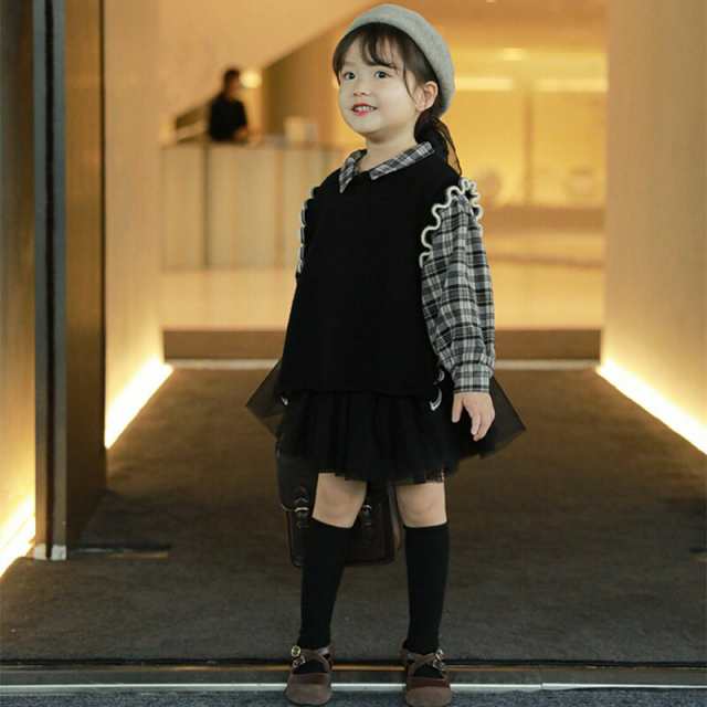 子供服 ニットベスト 女の子 ベスト キッズ ベビー ニット かわいい