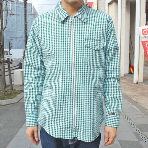 30%OFF】narifuri ナリフリ NF4026 フロントジップサッカーシャツ