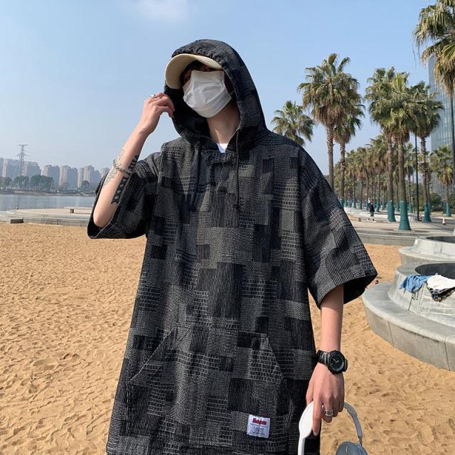 うさとの服 メンズ プルオーバー半袖シャツ 半袖シャツ プルオーバーシャツ メンズ ゆったり 無地 半袖 襟