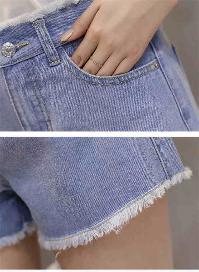 デニム ショートパンツ レディース 夏 短パン ダメージ加工