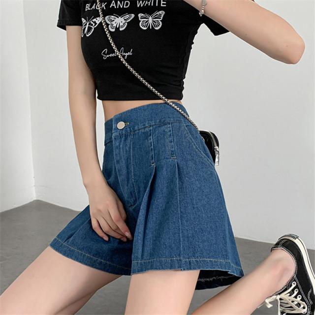 デニム ショートパンツ レディース 夏 キュロットスカート