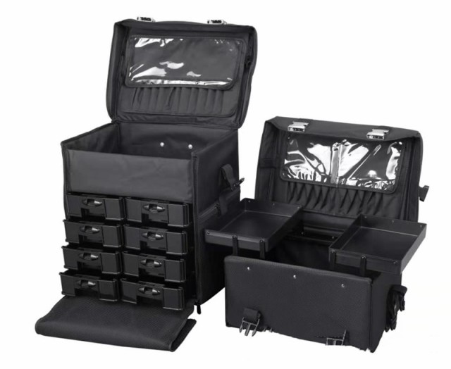 3WAY メイクボックス キャリーケース 大容量 プロ仕様 持ち運び 多機能