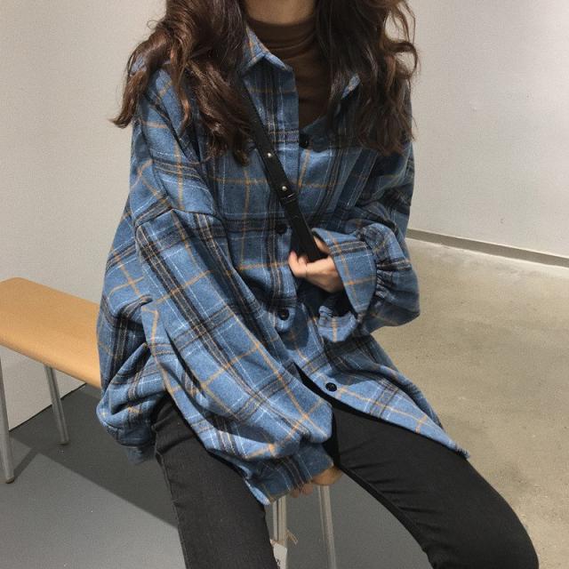 シャツ ブラウス レディース 秋 春 チェック柄 トップス 長袖