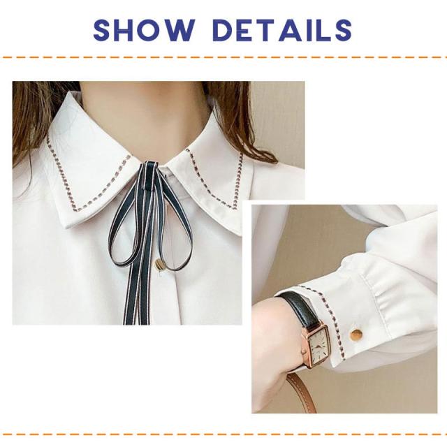 ブラウス 長袖 レディース シャツ トップス シフォン 春秋