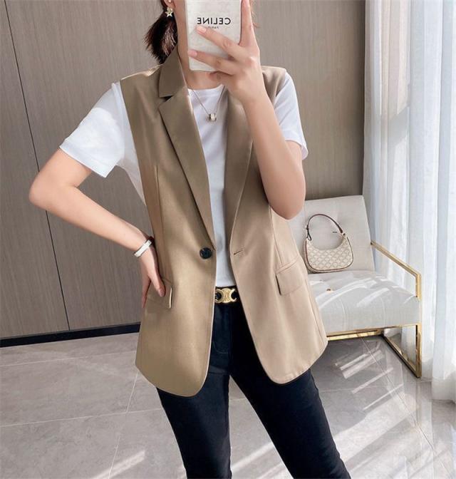 スーツベスト ジレ レディース 秋冬 春 前開き オフィス