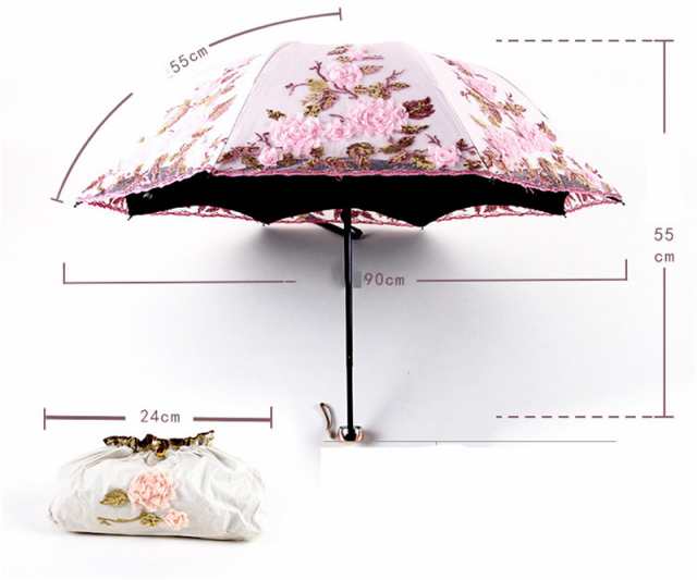傘 折りたたみ傘 晴雨兼用 日傘 雨傘 花柄（折りたたみ傘