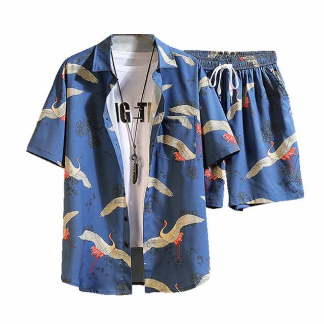 セットアップ メンズ ルームウェア 上下 パジャマ 半袖Tシャツ