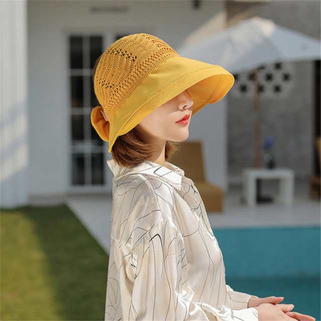 レディース 紫外線対策 麦わら帽子 UVカット 日除け帽子 日焼け防止