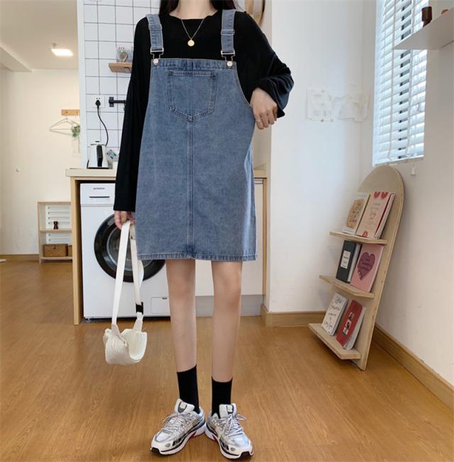 AULA  アウラ　デニムスカート　サロペット　ワンピース【極美品】 hs-dh-01301.jpg