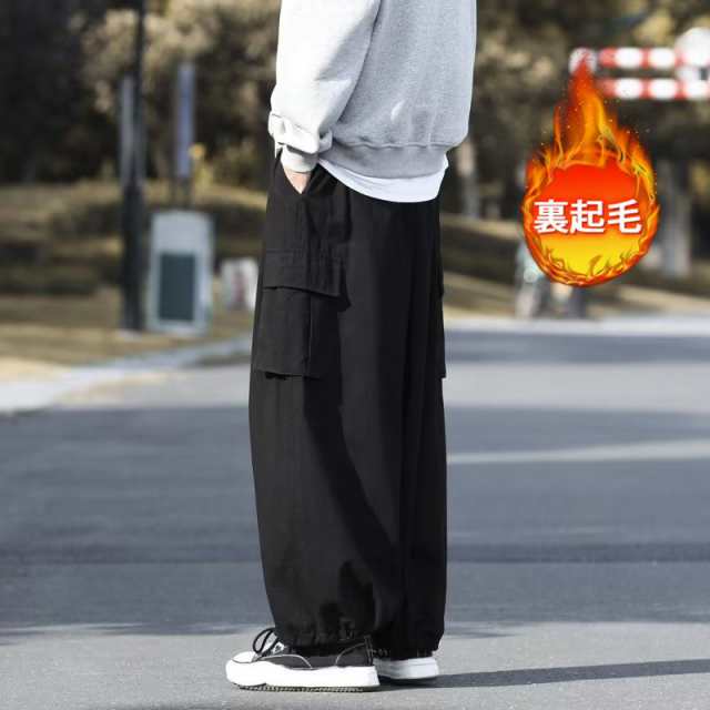 OUTDOOR PRODUCTS カーゴパンツ メンズ 大きいサイズ 裏フリース