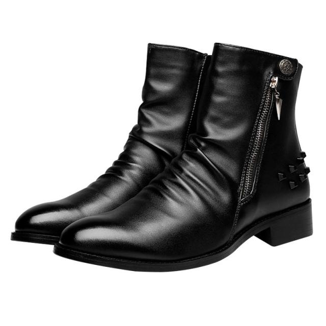 Xavier del cour サイドジップエンジニアブーツ NO ID. ブーツ サイドZIPショートエンジニアブーツ メンズ