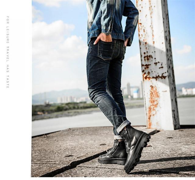 本革 ワークブーツ メンズ カジュアル 靴 シューズ 軽量 ショートブーツ 男性 秋冬 バイク用 ワークブーツ 黒 レースアップブーツ 編み上げ 春秋冬用 ワークブーツ メンズ 靴 ショートブーツ 本革 カジュアル シューズ