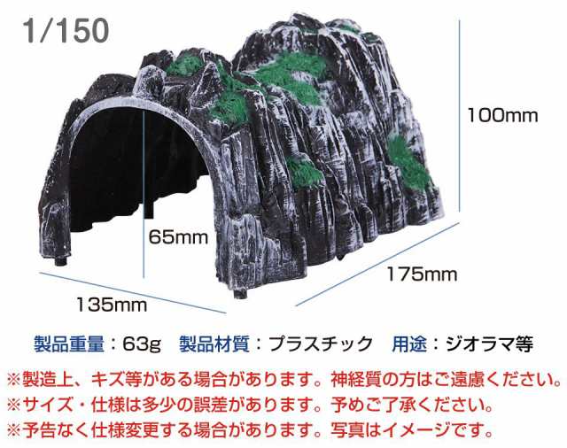 ジオラマ nゲージ ミニチュア モデル洞窟 列車用 山 鉄道模型
