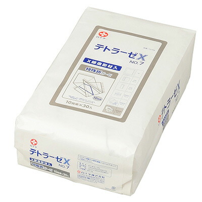 白十字　テトラーゼX No.7 10枚束×30枚入 30cm×30cm 特殊折 X線造影材入【手術用ガーゼ】 11,803円