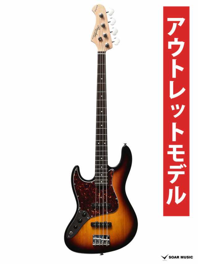 Bacchus バッカス WL4-STD-LH R 3TS レフティ エレキベース 3トーン ...