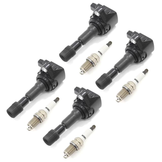 ホンダ フリード スパイク GB3 GB4 イリジウム スパークプラグ & イグニッションコイル 4セット 9807B-56A7W 30520-RB0-S01 互換品 6ヵ月保証_1