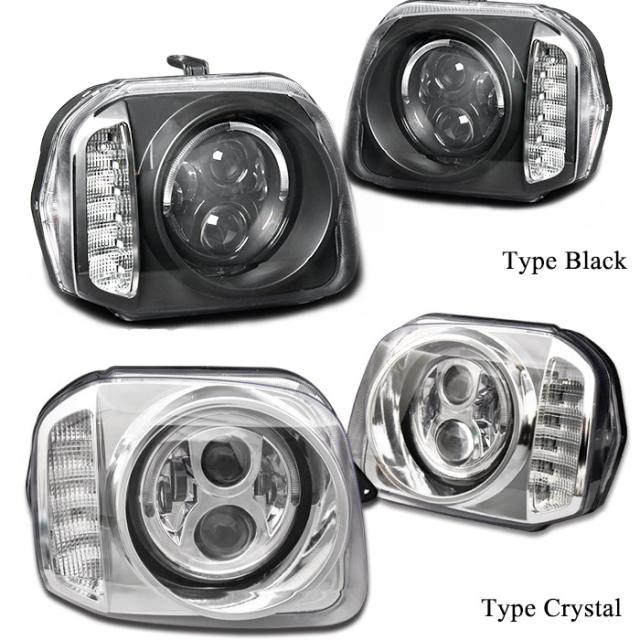 JB23W JB43W ジムニー LEDダブルプロジェクター ヘッドライト LED