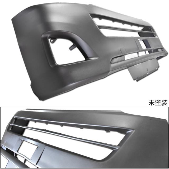 200系 ハイエース 3型 標準 純正タイプ フロントバンパー 未塗装 トヨタ ナロー_1